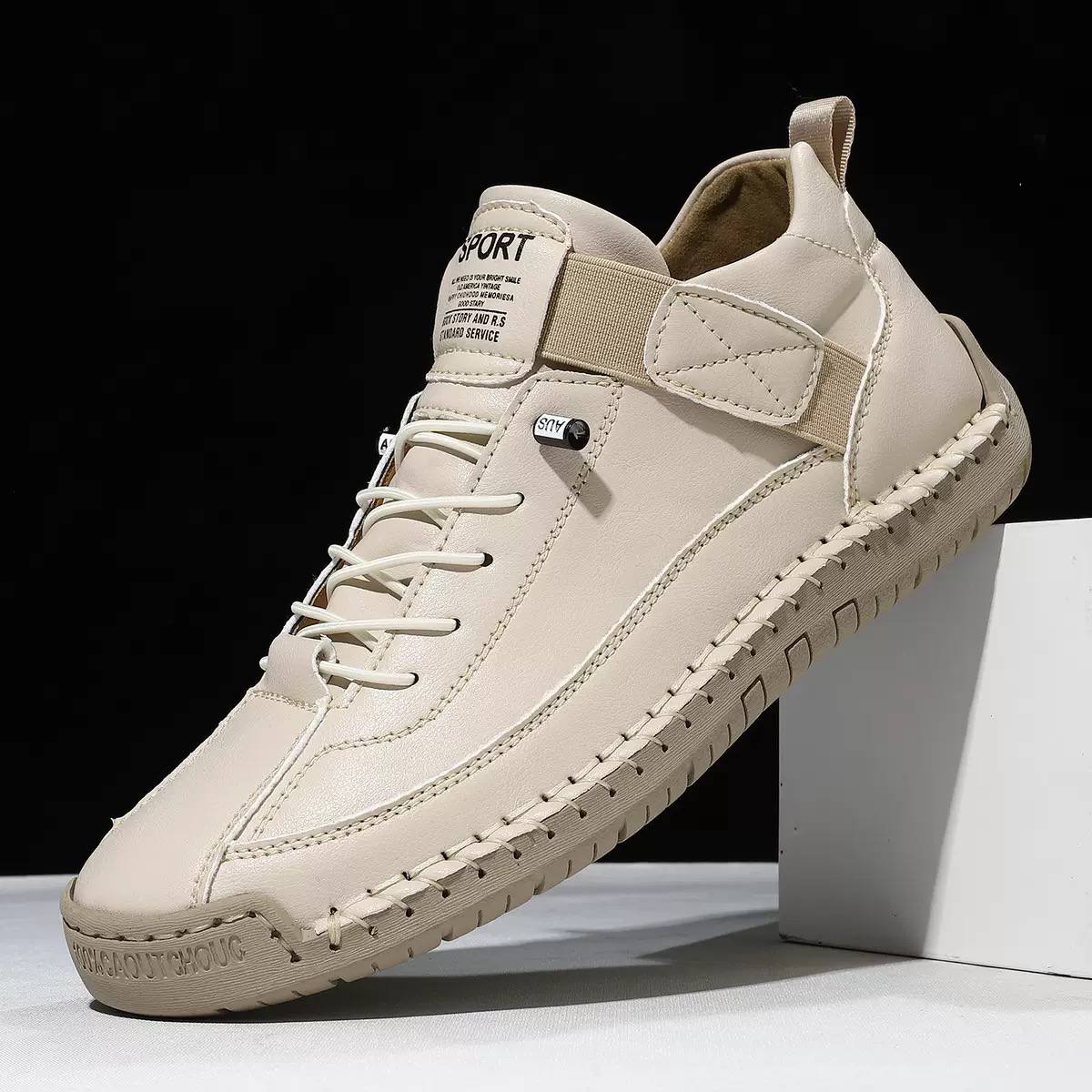 Women's Casual Leather Trainers