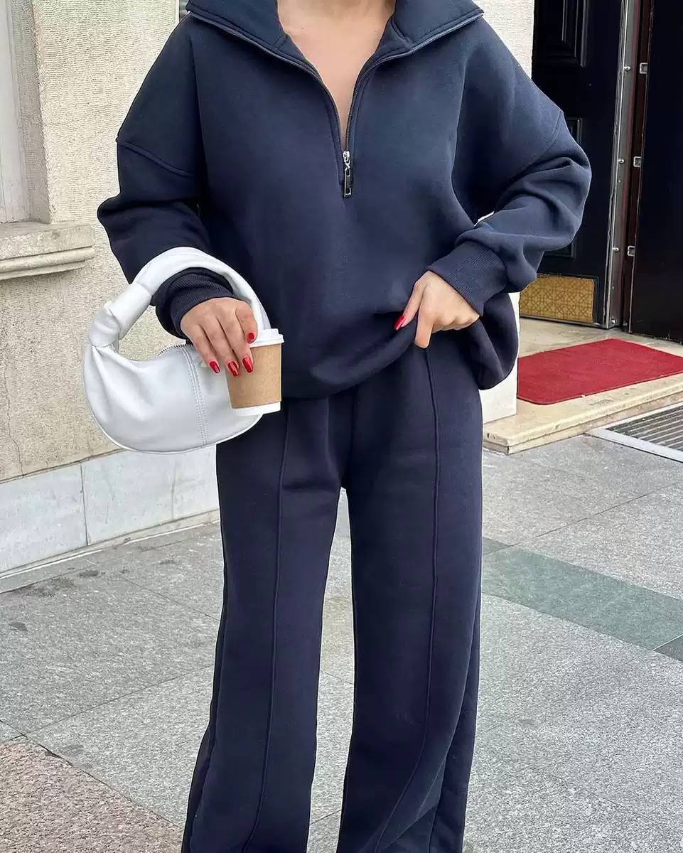 Women's Half Zip Lounge Set