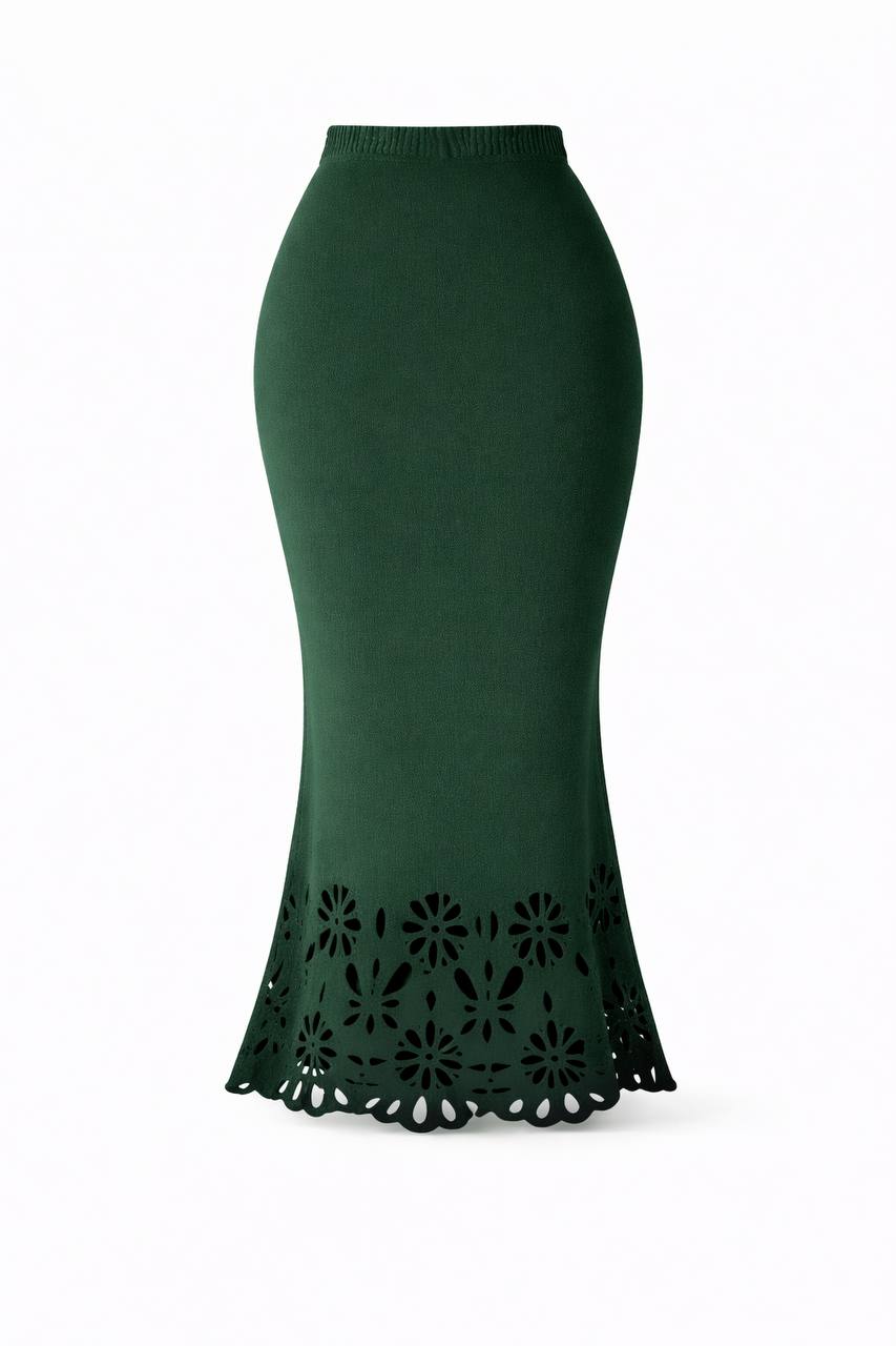 High Waist Elegant Pencil Midi Skirt