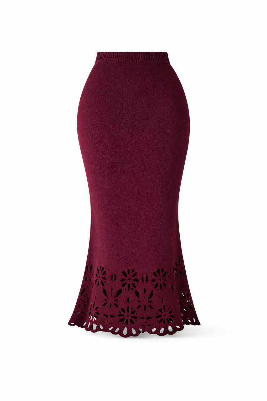 High Waist Elegant Pencil Midi Skirt