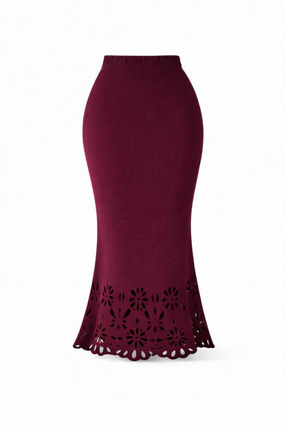 High Waist Elegant Pencil Midi Skirt