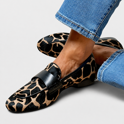 Women's Leopard Print Horsebit Loafers