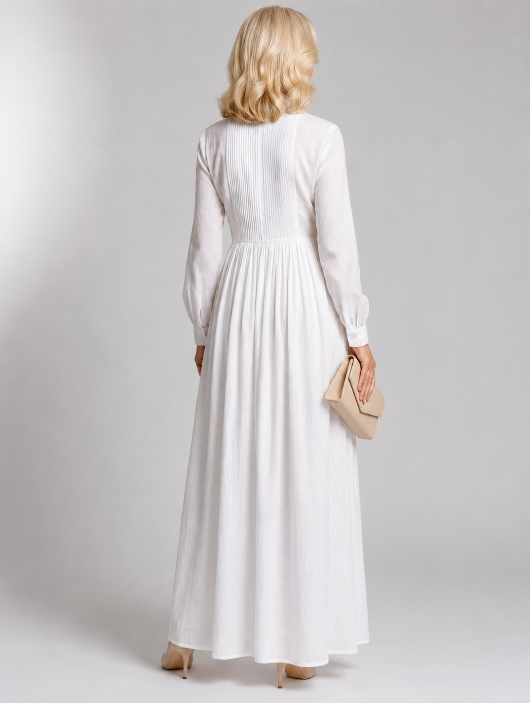 Shirt Maxi Dress – Long Sleeve Dress with Pockets