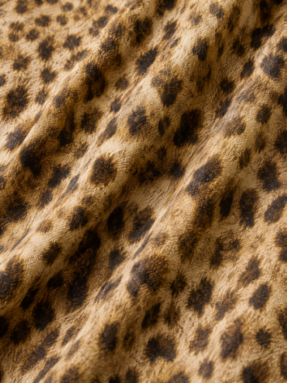 Leopard Print Midi Skirt – High Waist A-Line Style