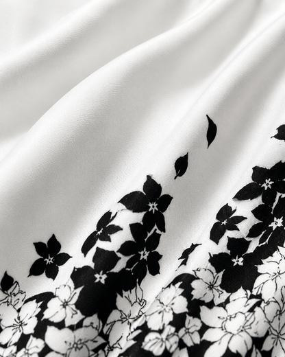 Women's Floral Long Sleeve Collared Dress