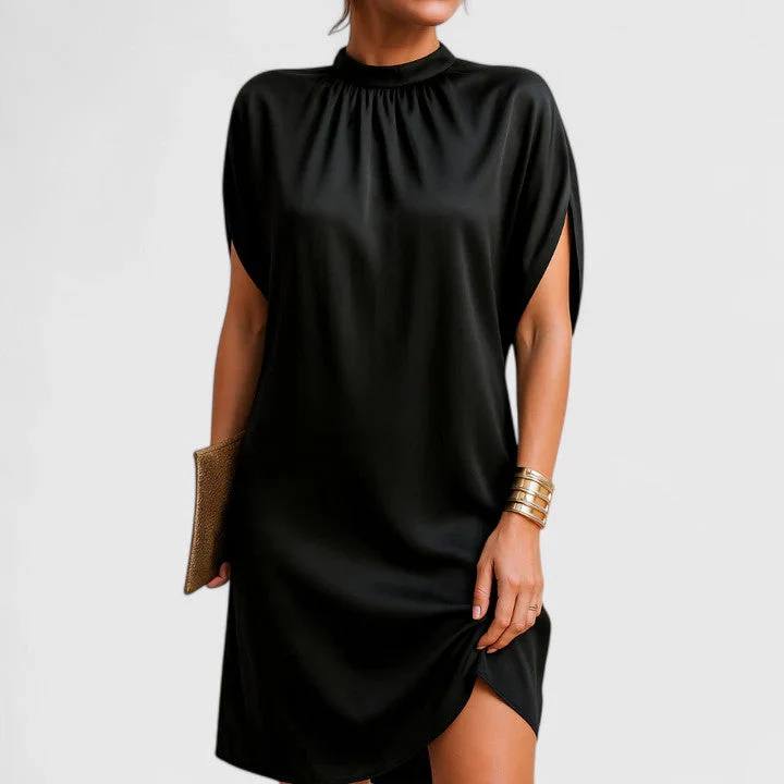 Women's High Neck Sleeveless Mini Dress