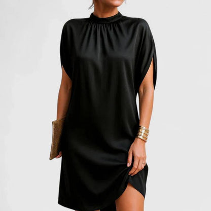 Women's High Neck Sleeveless Mini Dress