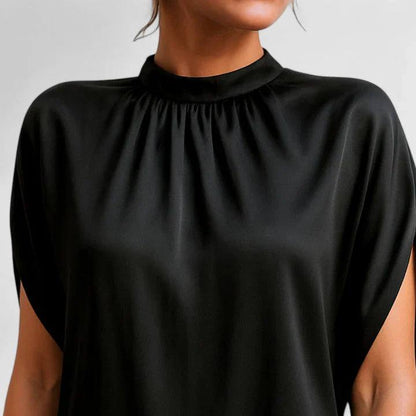 Women's High Neck Sleeveless Mini Dress