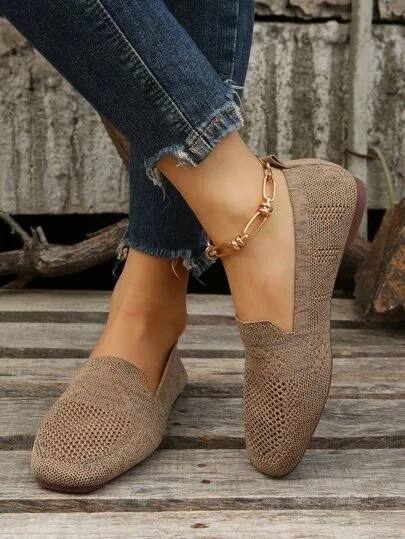 Women's Lightweight Knit Walking Loafers