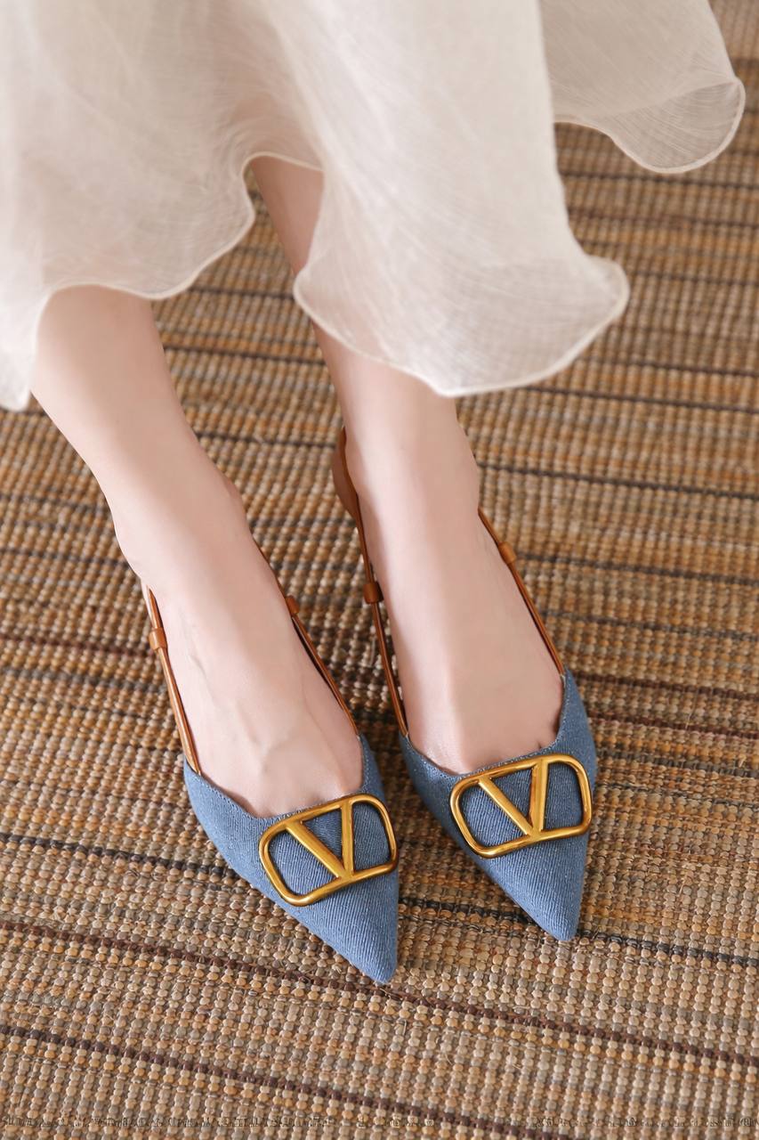 Women's Pointed Toe Slingback Heels