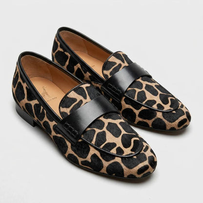 Women's Leopard Print Horsebit Loafers