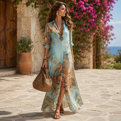 Women's Lightweight Boho Maxi Dress