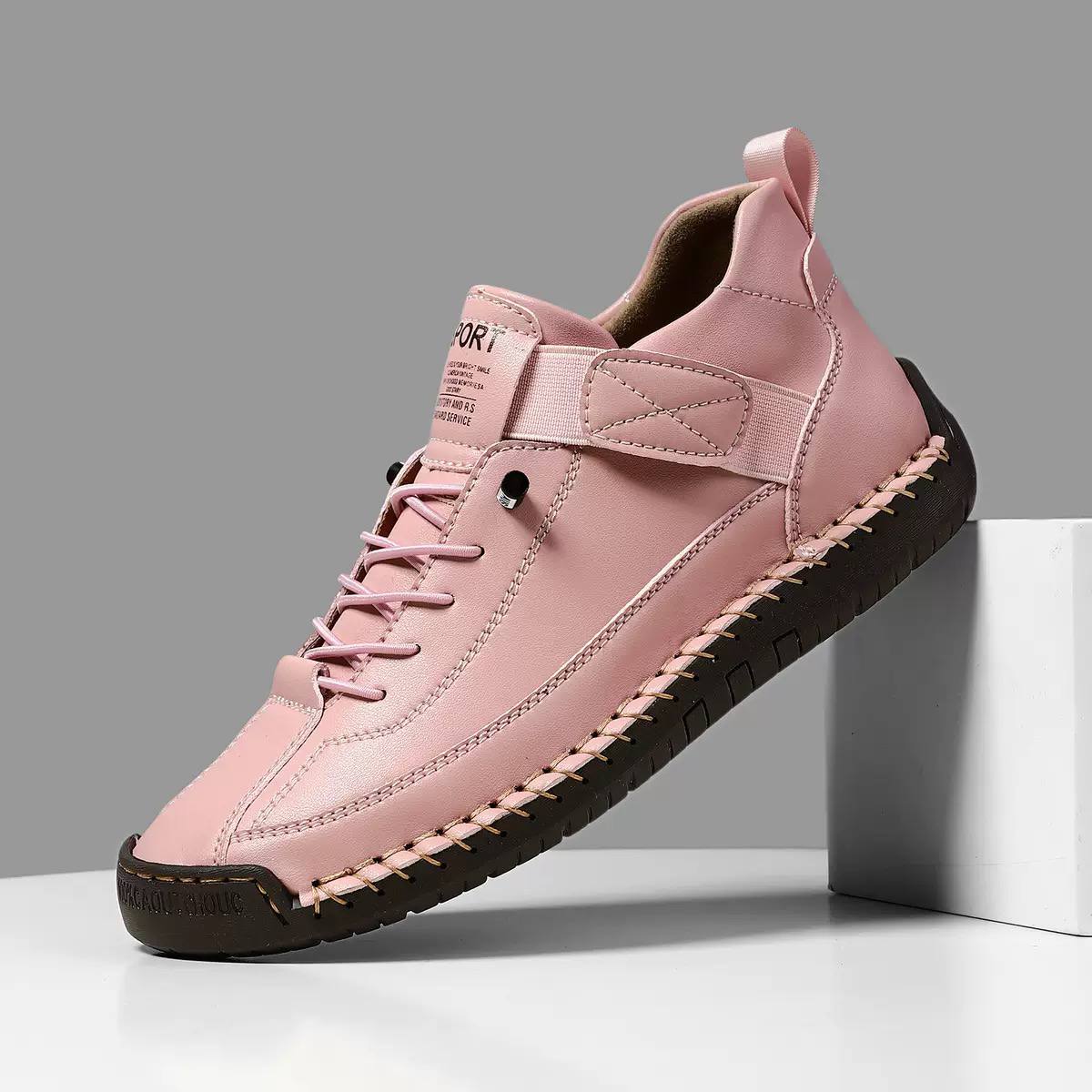 Women's Casual Leather Trainers