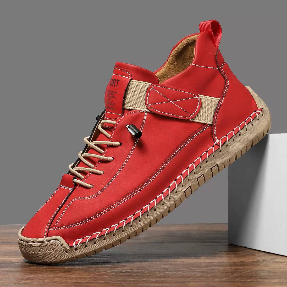 Women's Casual Leather Trainers
