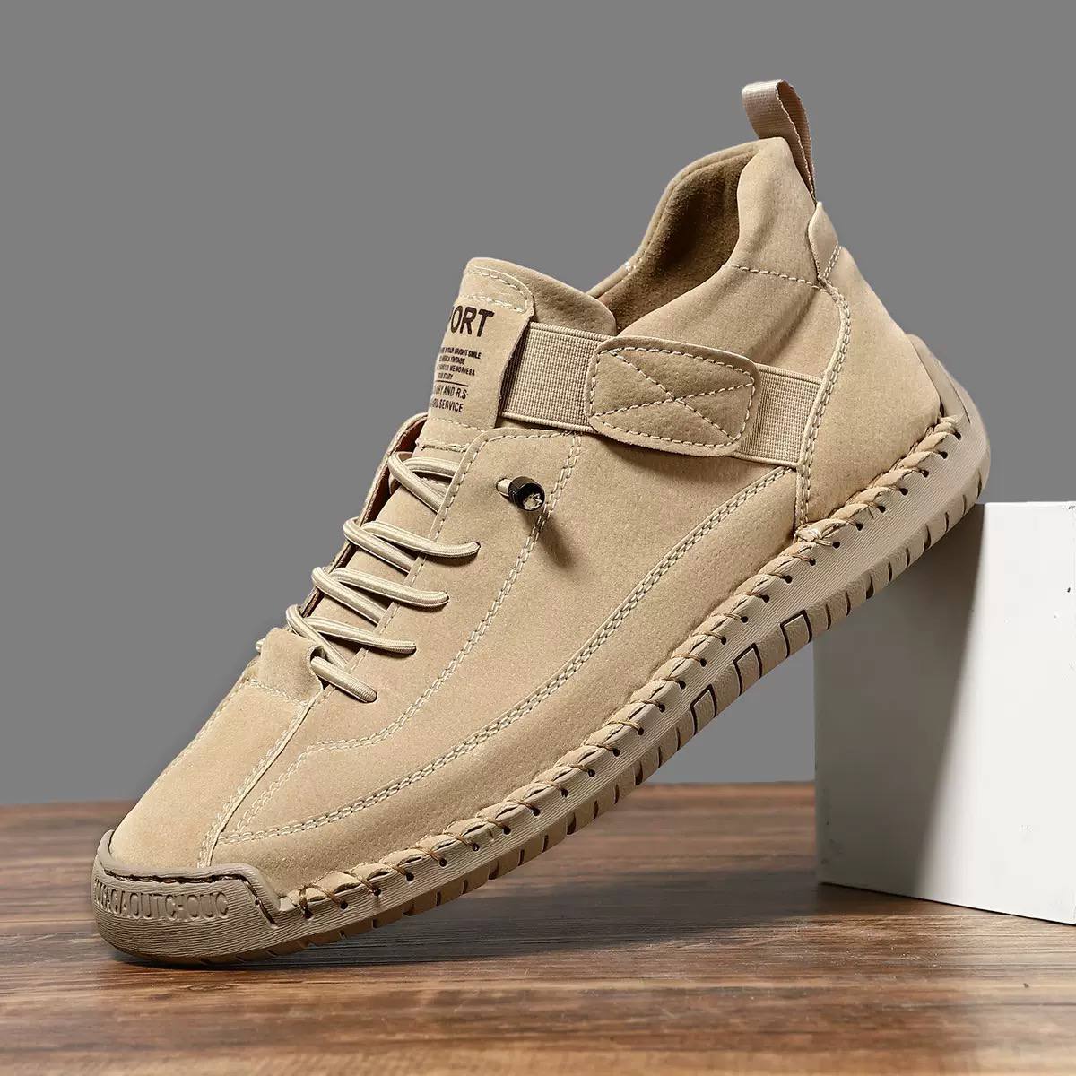 Women's Casual Leather Trainers