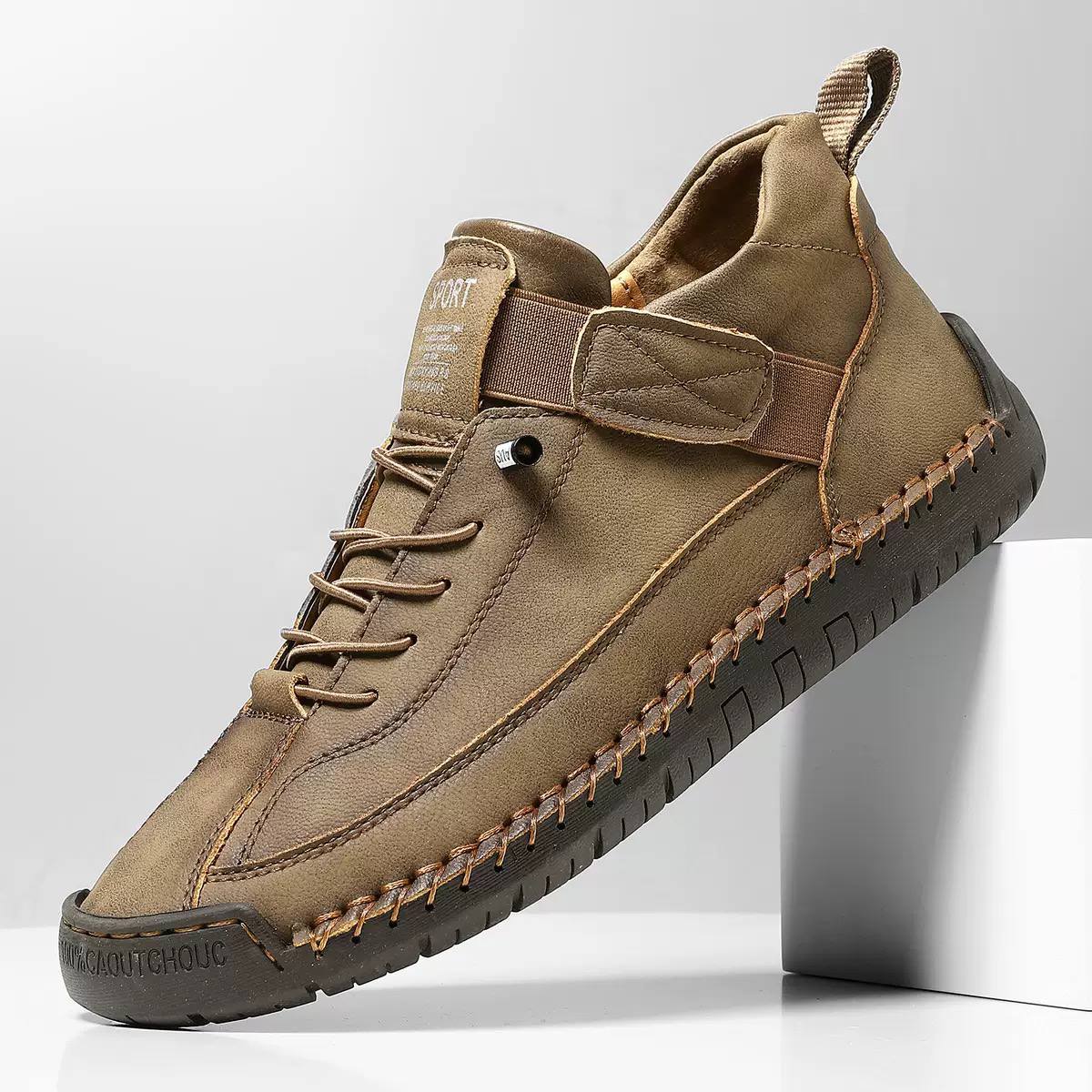 Women's Casual Leather Trainers