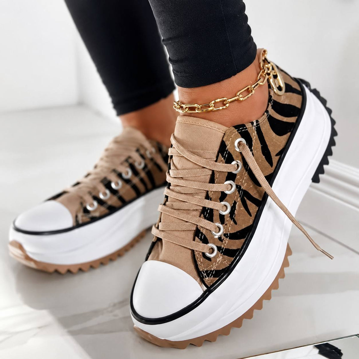 Women's Platform Chunky Casual Trainers Sneakers