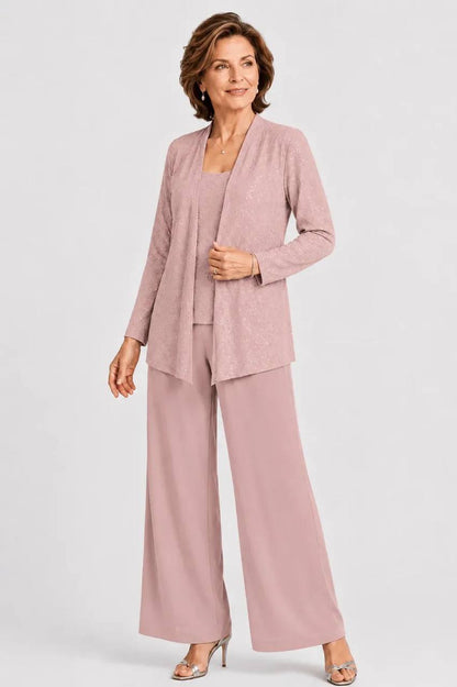 Women's Three Piece Shimmer Lounge Set