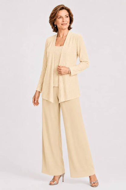 Women's Three Piece Shimmer Lounge Set