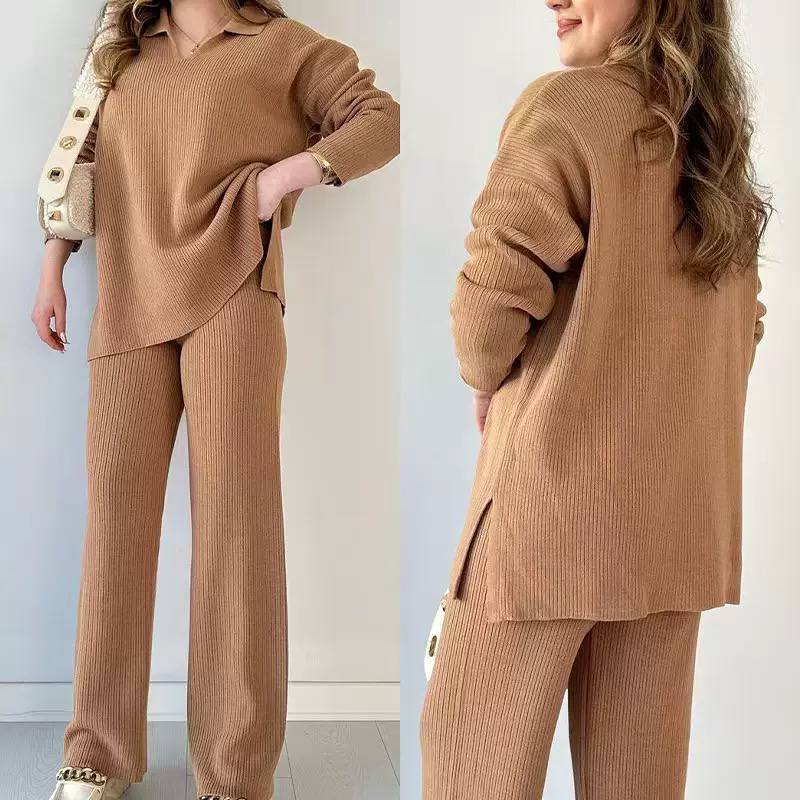 Women's Ribbed Knit Lounge Set