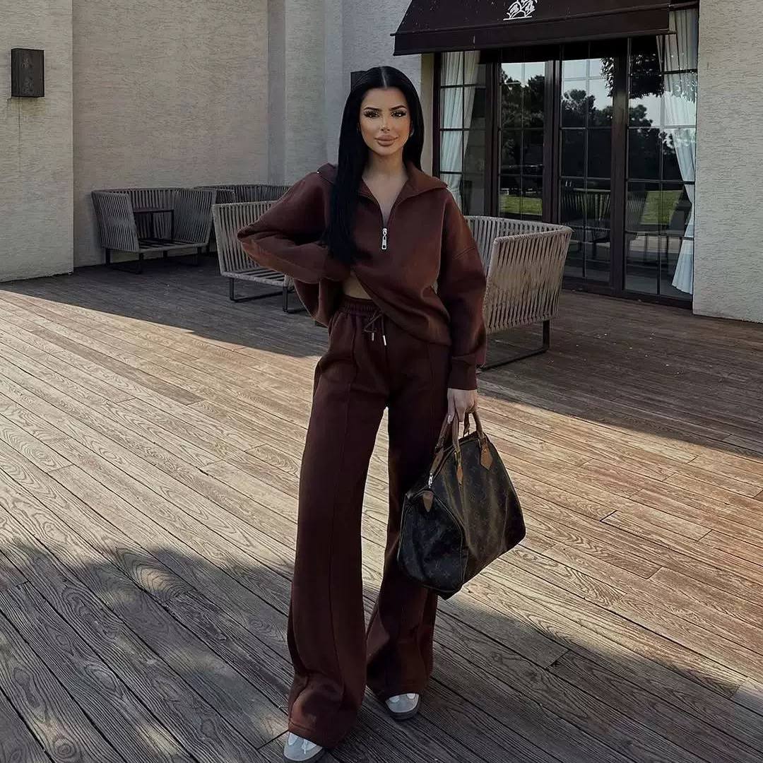 Women's Half Zip Lounge Set