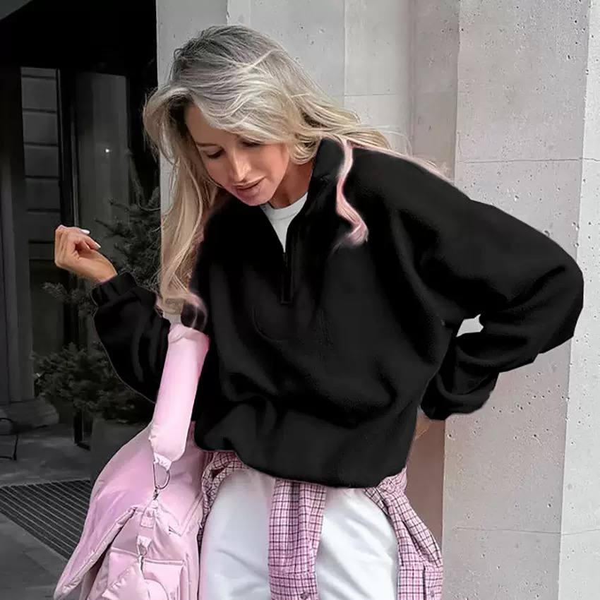 Women's Half Zip Fleece Sweater