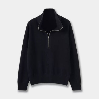 Women's Quarter Zip Knit Sweater