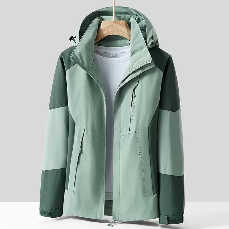 Women's Hooded Waterproof Windbreaker Jacket