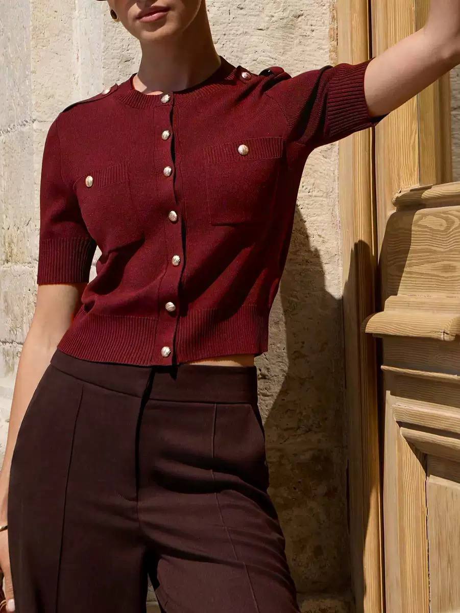 Women's Button Front Knit Cardigan