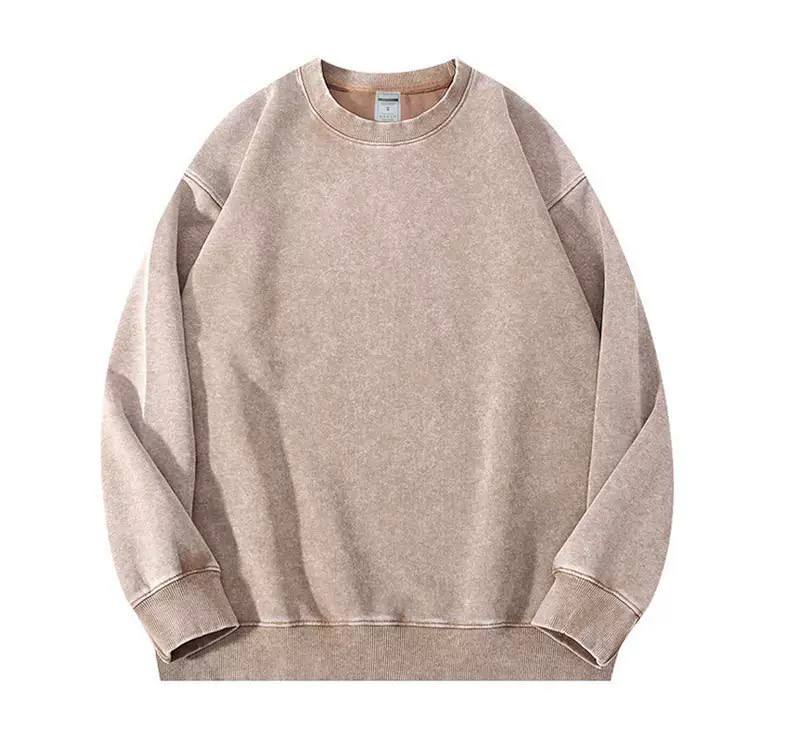 Washed Oversized Crewneck Sweatshirt - Long sleeves