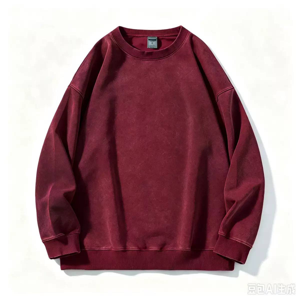 Washed Oversized Crewneck Sweatshirt - Long sleeves