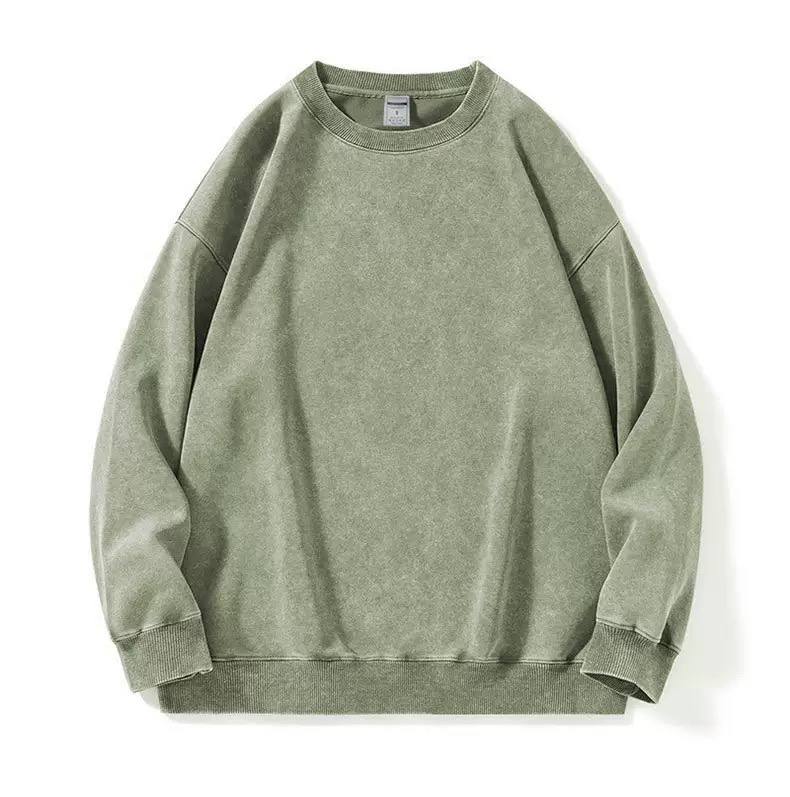 Washed Oversized Crewneck Sweatshirt - Long sleeves