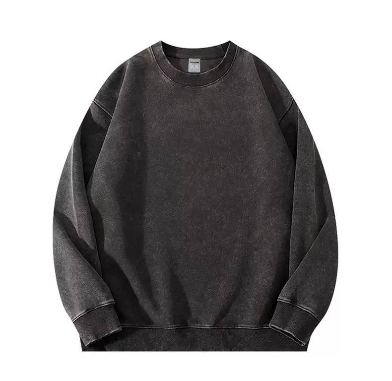 Washed Oversized Crewneck Sweatshirt - Long sleeves