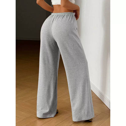 Wide-Leg Trousers – High-Waisted Casual Lounge Pants