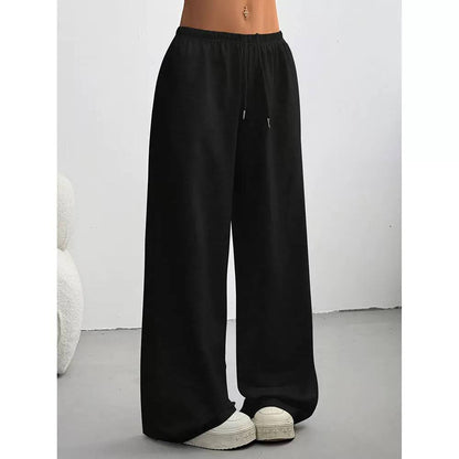 Wide-Leg Trousers – High-Waisted Casual Lounge Pants