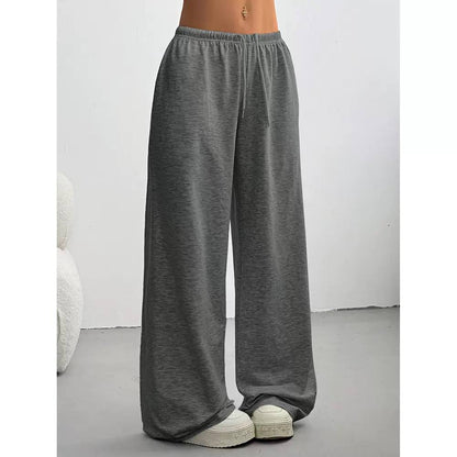 Wide-Leg Trousers – High-Waisted Casual Lounge Pants