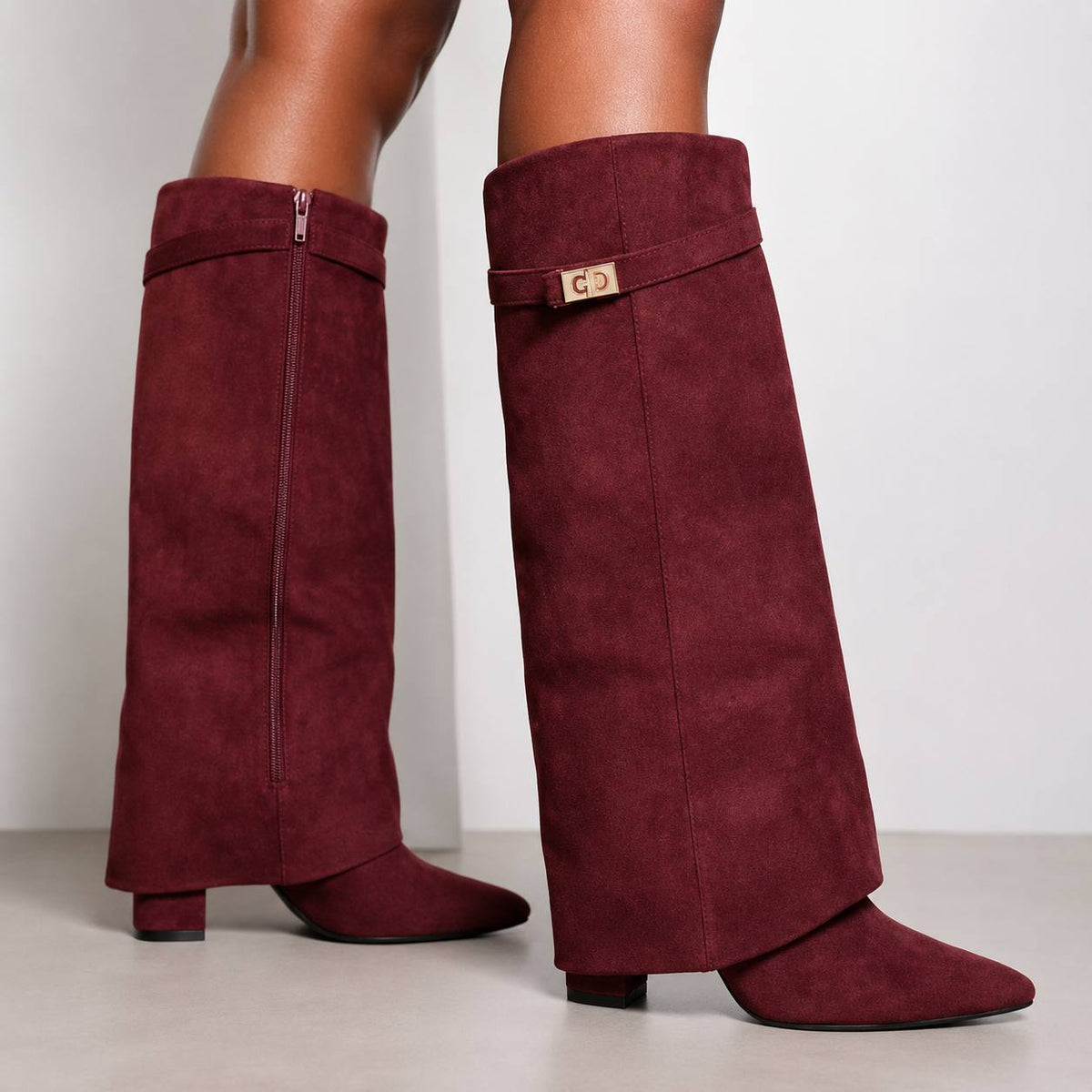 Women's Suede Knee High Boots