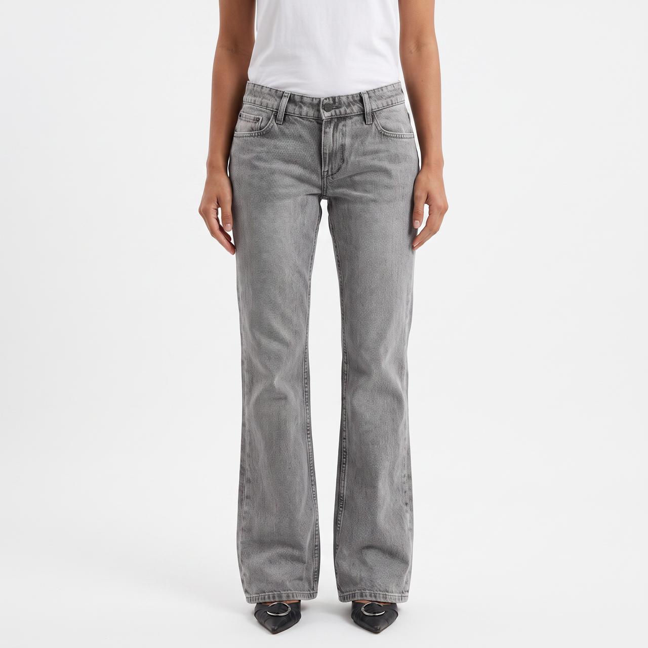 Flared Jeans –  Low Rise  Cotton Trousers