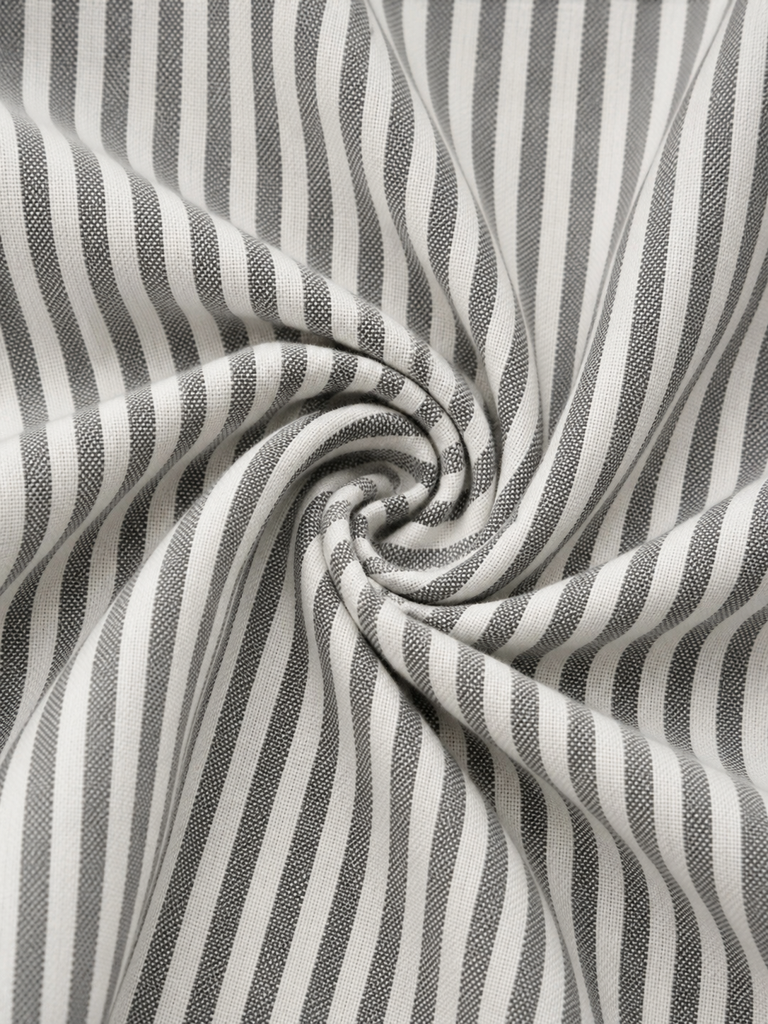 Striped Tie Neck Ruffle Sleeve Loose Fit Blouse - Bell Sleeves and Ruffle Cuffs